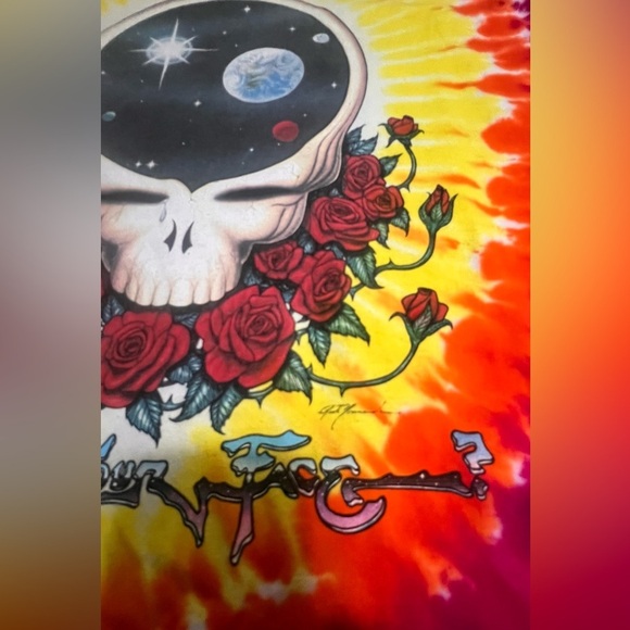 Liquid Blue 1992 Grateful Dead Tie Dye Long Sleeve T-shirt Size 2XL - Picture 5 of 9